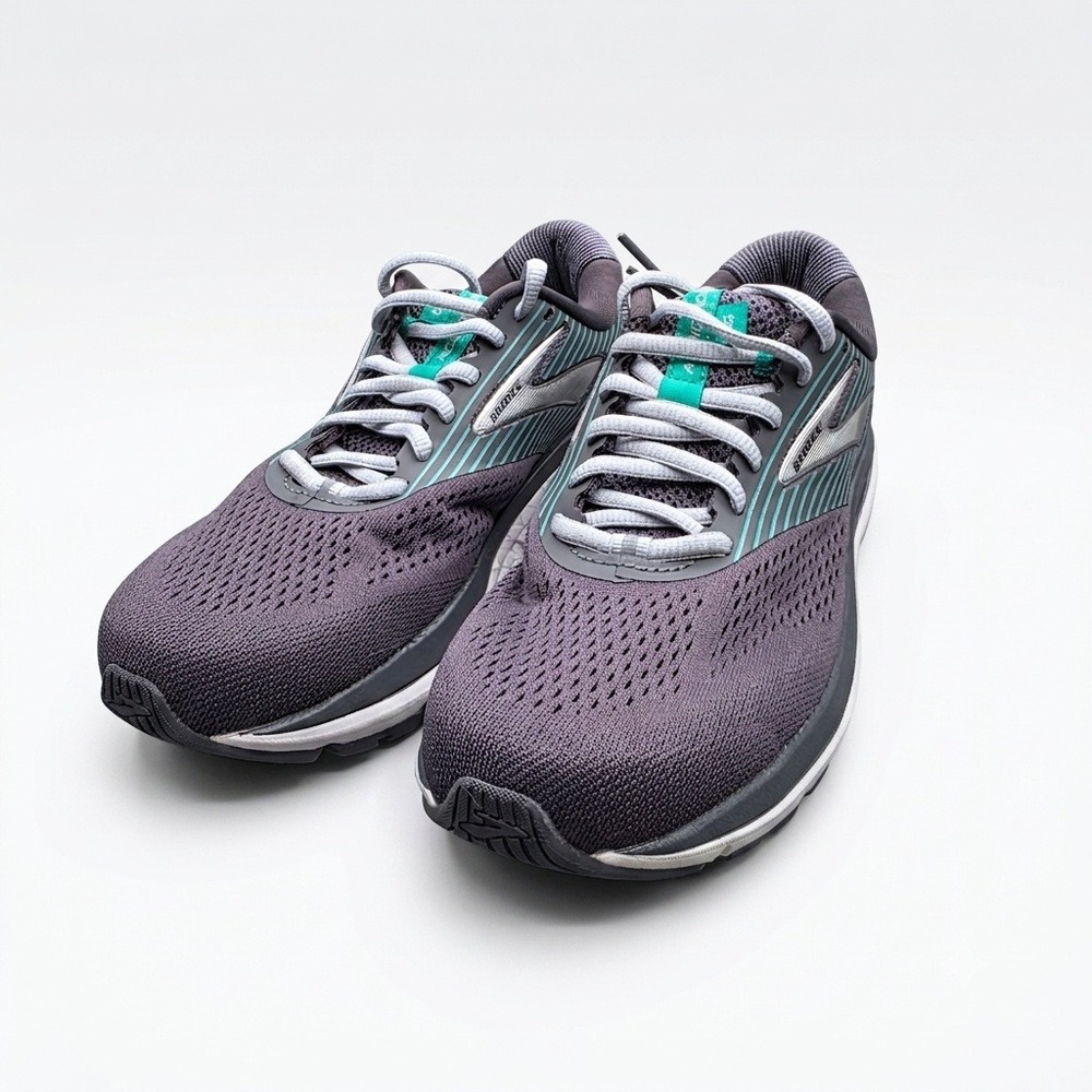 Brooks Addiction 14 Womens Grey Teal Running Shoes 120306 1B 061 Max Support 7.5